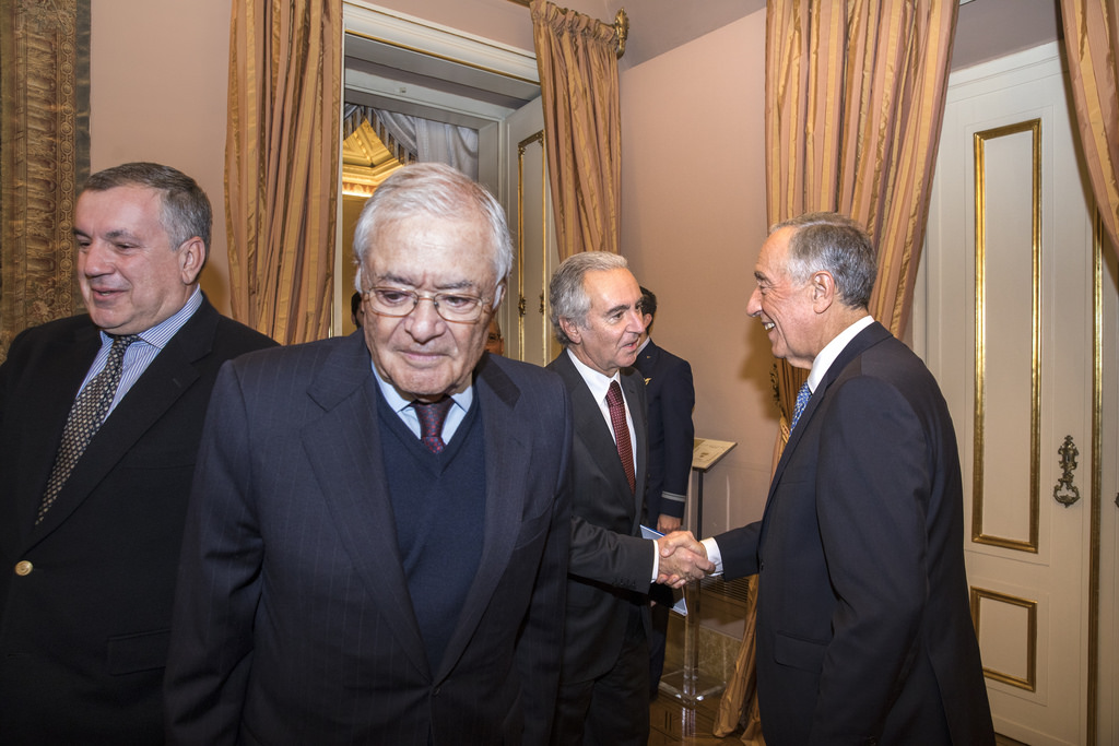 O Presidente da República Portuguesa, Prof. Dr. Marcelo Rebelo de Sousa, com o Dr. Luís Mesquita Dias, CEO da Vitacress Portugal S.A. – Odemira